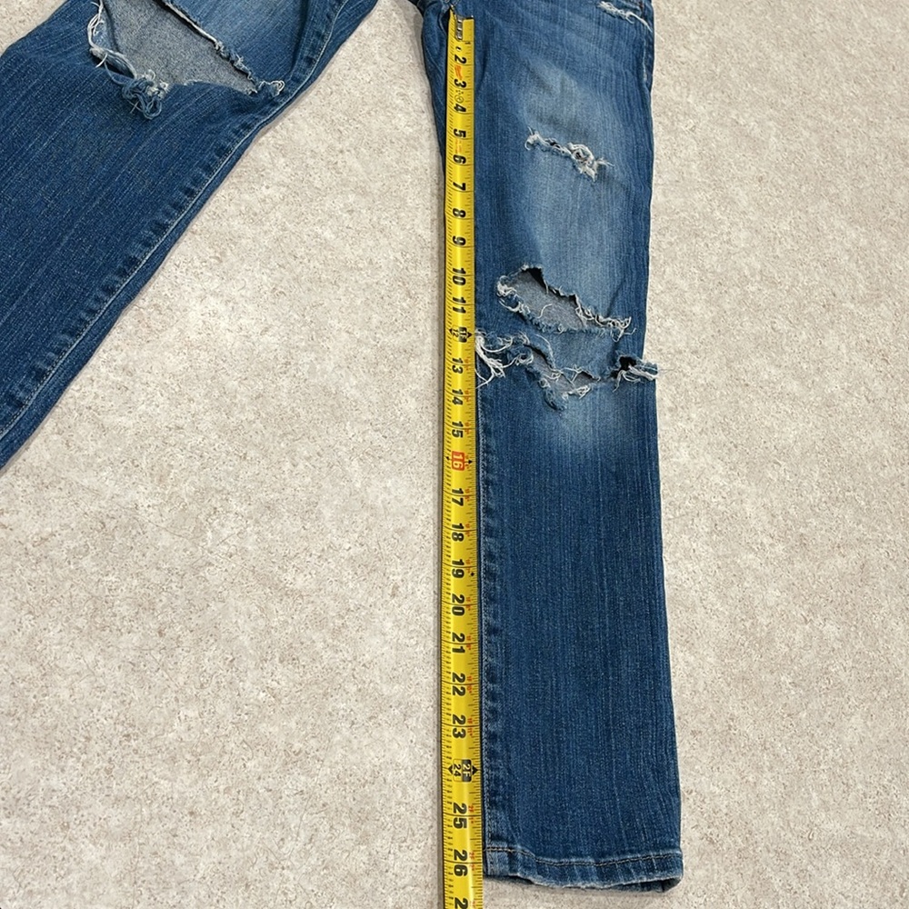 JOE’S “KEAGAN” FADED BLUE DISTRESSED SKINNY ANKLE JEANS SIZE 25 - Picture 8 of 12